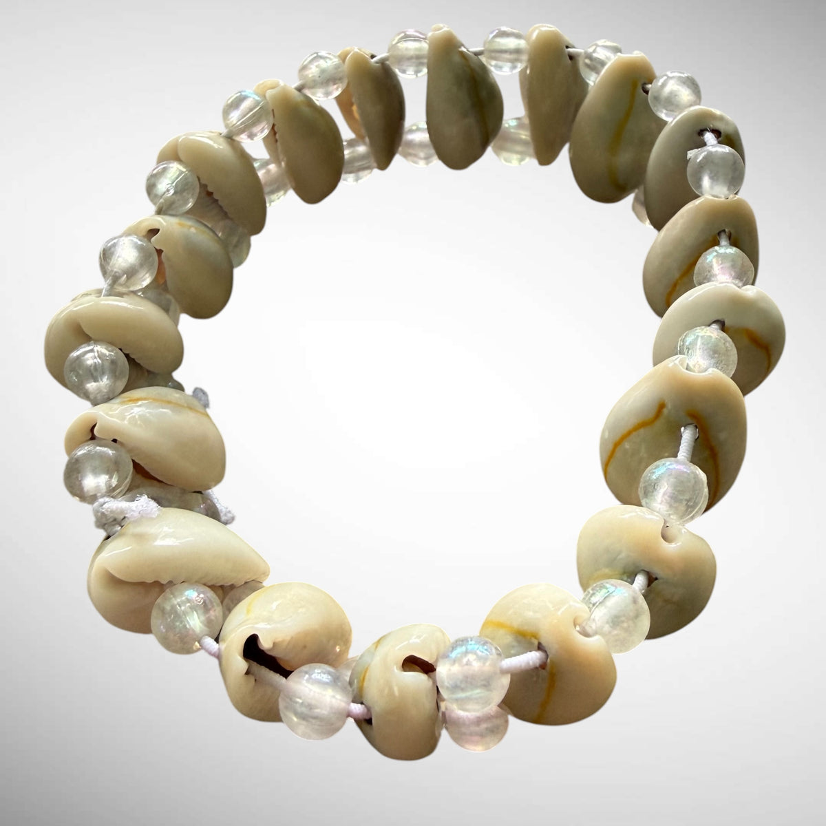 Natural Cowrie Shell Stretch Bracelet