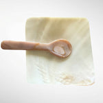 Set of Mother of Pearl dish and spoon