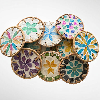 Seashells coasters set
