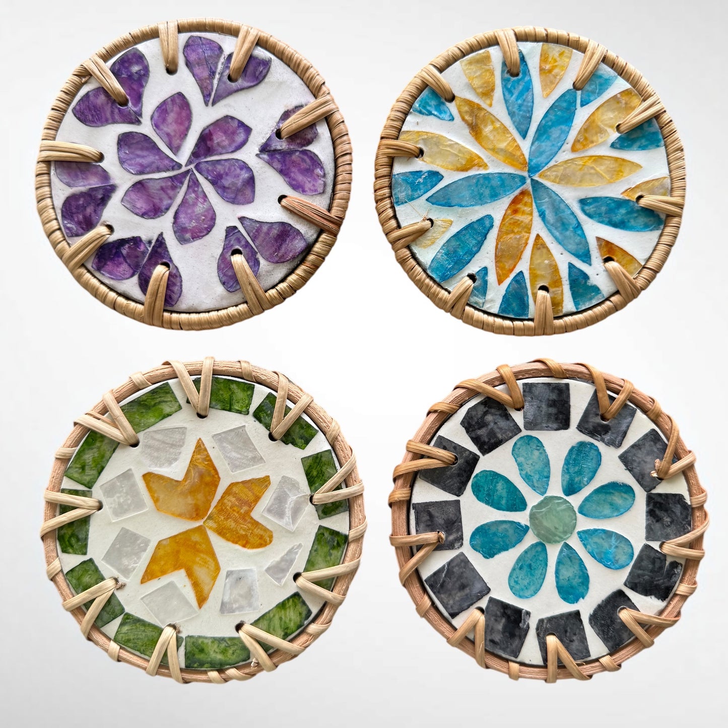 Seashells coasters set