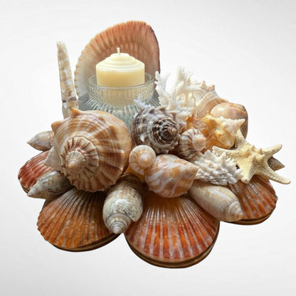Seashells candle holder