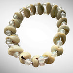 Natural Cowrie Shell Stretch Bracelet